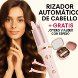 Rizador automático de cabello + Joyero con espejo Viajero